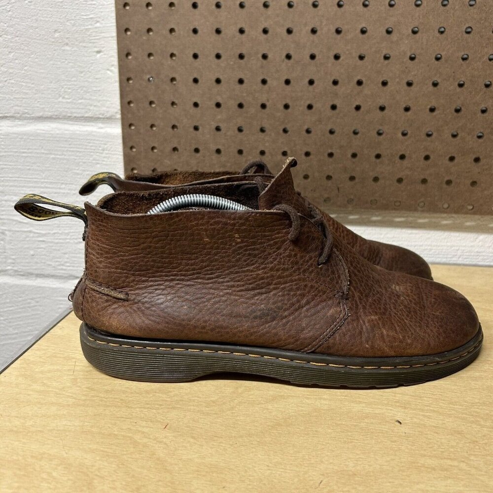 Dr Martens Ember Brown Leather Lace-up Desert Boots 11 Mens Shoes Flaw